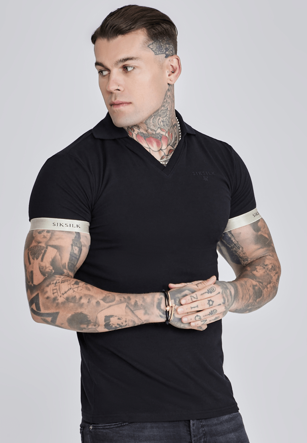 Siksilk Sleeveless T-shirt Negras Chile Men Camiseta Sin Mangas