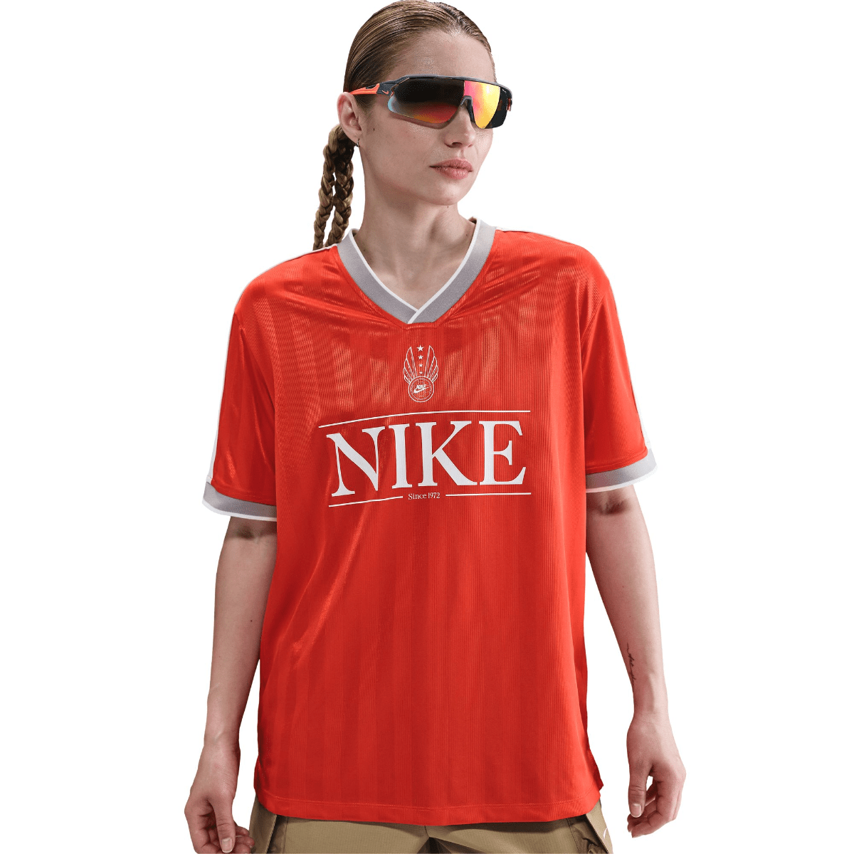 POLERA NIKE W NSW V NECK JERSEY MUJER a $37.990