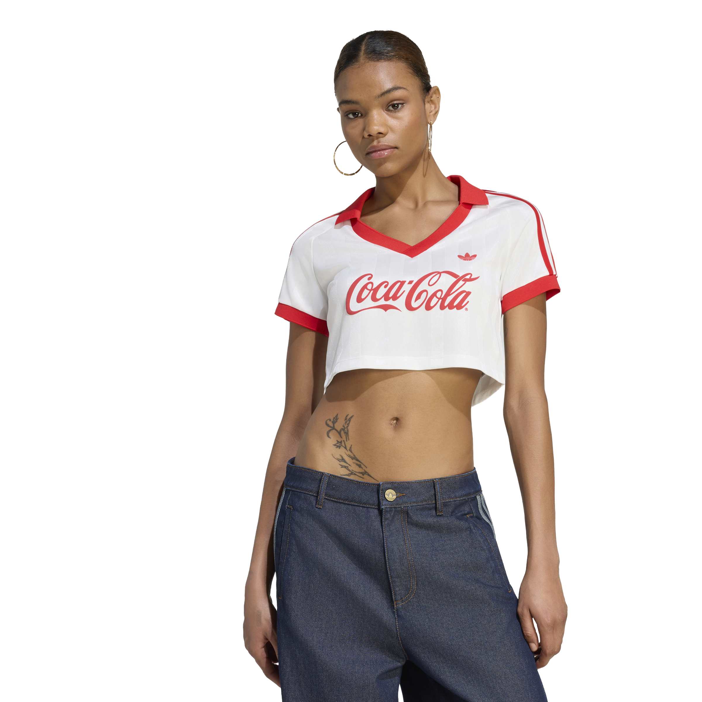 POLERA ADIDAS COCA-COLA CROPPED JERSEY MUJER a $44.990